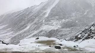 Leh Ladakh snow fall   Royal Enfield ride