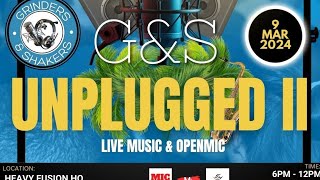 Don't miss the "Grinders and Shakers Unplugged II" live music event on March 9th, 2024!