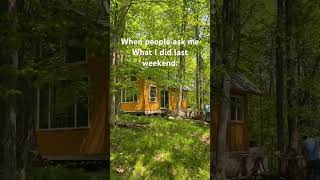 The cabin is my hobby. #offgrid #offgridcabin #cabin #offgridhome