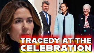 tragedy at the Queen's birthday party, Mary of Denmark could barely contain her pain.