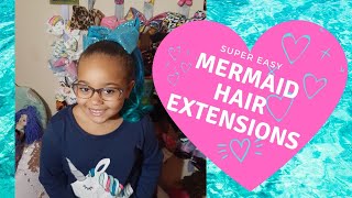 Magic Mane TEAL MERMAID hair extensions!