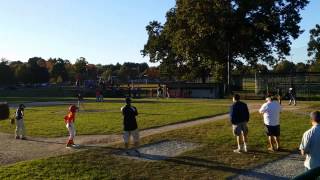 E.J.'s first strikeout as a pitcher. Go E.J.!!