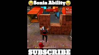 Sonia Character Ability 🔥 Free Fire New Character Sonia Ability Test 😂 #shorts #shortsfeed #Wff007