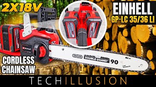 🔥BRUTAL PERFORMANCE! Einhell GP-LC 36/35 Li cordless chainsaw on test😱 GP-LC 36/35 Li - Review