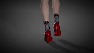 shoes chines high Heels for digital human by www.brittanyfactory.com #iclone #charactercreator