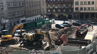 Extreme construction in Prague - Working on the tunnel - Building- 4K