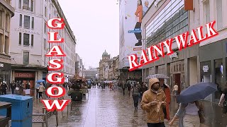 GLASGOW WALK, Rainy walk, Merchant City and two bridges, Episode 2