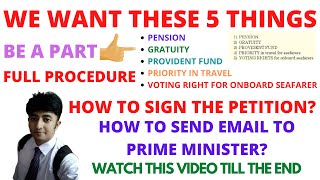 SEAFARERS WILL GET PENSION, PROVIDENT FUND 🔥 | NUSI NEW CIRCULAR | SIGN THE PETITION AND BE A PART