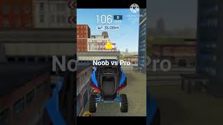 Noob vs Pro car driving, extreme car driving simulator,#noob vs pro