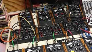 Q960 Driving Three Moog FreqBox Oscillators