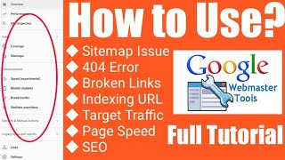 How to Use Google Webmaster Tool Full Tutorial Step By Step 2021