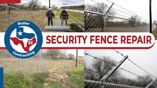 Chain Link Security Fence Repair | Bastrop, TX HWY 95