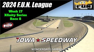 2024 FUN League iRacing Iowa Xfinity Series