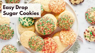 Easy Drop-Style Sugar Cookies | No Roll, Just Fun!