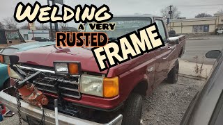 Welding the Crusty Rusty truck Frame (1987 F350 Rehab) #2 of 2