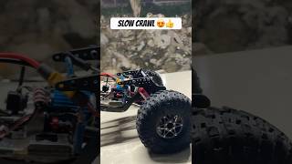 Crawling Smoothly #slowcrawl #rhinoesc80a #rccrawleresc #outrunnermotor