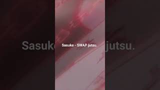 Sasuke SWAP jutsu!! 🤩#shorts #shortvideo #naruto #sasuke#viral #caughtoncamera