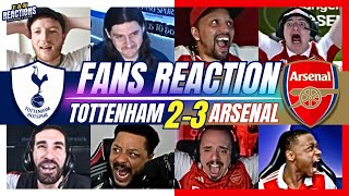 ARSENAL FANS ECSTATIC REACTION TO TOTTENHAM 2-3 ARSENAL | PREMIER LEAGUE