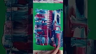 Squeegee Abstract Painting QUICK and FUN Acrylic Painting