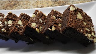 Nutella Brownies with sliced almonds is a real deal, must try at home #nutellaBrownies #brownies