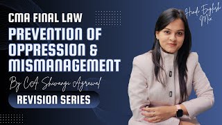 Prevention of Oppression and Mismanagement | CMA Final Law Revision Series | Hinglish | June 2024