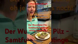 Wurstsalat Pilz! Pilzsalat aus Samtfusskremplingen! Eine leckere Versuchung!  Pilze im Juni 2024