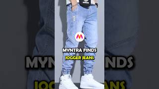 Upgrade Your Sweatpants to Jogger Jeans 👖 #mensfashion #dailyshorts #fashion #myntrahaul #shorts