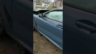 BMW 850i CRASH