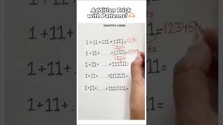 Master the Addition Trick with Patterns: Quick and Easy! #shorts#maths#ytviral#ytshorts#shortsfeed