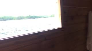 Pontoon sauna in MInnesota.