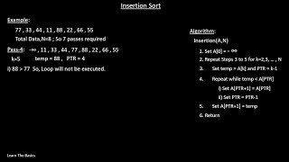 Insertion Sort Algorithm with Example | (Bangla Tutorial)