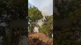 russian army officer under fire. MLRS of Ukrainian army