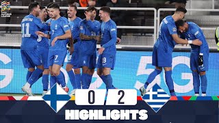 Φινλανδία Ελλάδα | 0-2 | Στιγμιότυπα | UEFA Nations League 2024-25