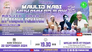 🔴Live Peringatan Maulid Nabi Muhammad SAW 1446H di Masjid Raya At-Taqwa Pekayon, Bekasi Selatan