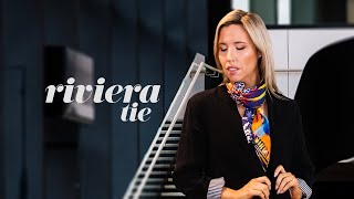 How to tie a scarf - Riviera tie #scarf