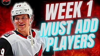 8 Players You NEED to ADD Before Week 1 in Fantasy Hockey