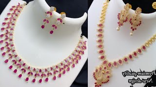 Beautiful Real Ruby Stone Necklace Collection. Jewelry Is Like A Perfect Spice Order @ 8688938917