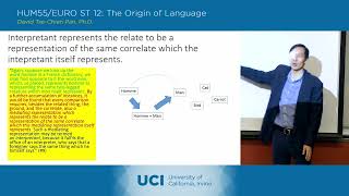 The Origin of Language - 14-5 - Charles Peirce - Lecture