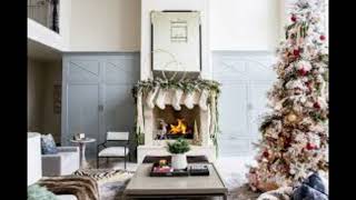 #noël #noel #deco décoration de cheminée de noël