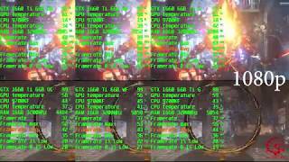 Benchmark Gigabyte GTX 1660 Ti OC vs GTX 1660 Ti WF vs GTX 1660 Ti Gaming with 3DMark Fire Strike &