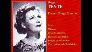 Maggie Teyte," Si Mes vers avaient des ailes"     Reynaldo Hahn