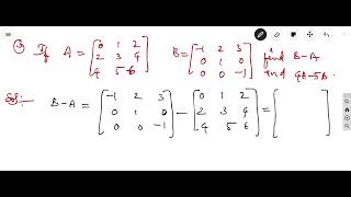 Intermediate Mathematics 1A Chapter Matrices - Problems on Addition of Matrices find unknown values