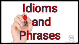 Idioms and Phrases part 1/मुहावरे Hindi to English