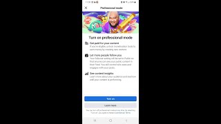 How to Facebook Professional Mode ON #shorts