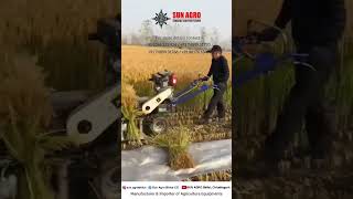 SUN AGRO - REAPER CUM BINDER #powerreaper #agriculture #sunagrobhilai #reapercumbinder #youtubeshort