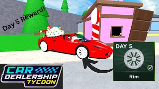 Completing Day 5 Quest In Car Dealership Tycoon-Roblox