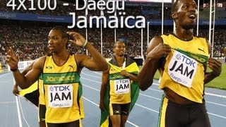 4X100m Daegu - Jamaïca World Record