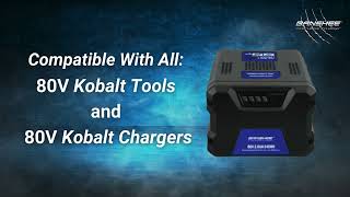 Maximize Your Kobalt Tools with Banshee's KOB-80.0V Battery - Unmatched Power and Durability