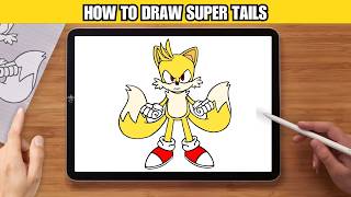 How to draw Super Tails | Sonic the Hedgehog 3 | HVORDAN TEGNE | Step by Step