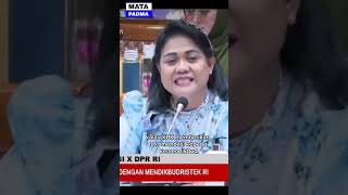 Anggota Komisi DPR RI Anita Yakoba Gah : anda jangan senyum raker mendikbud memanas